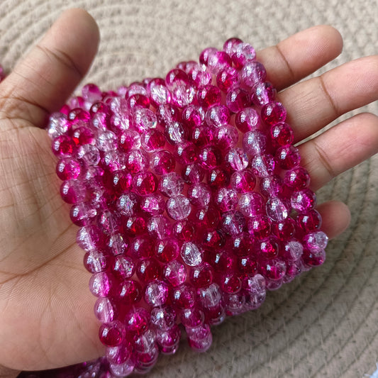 Crackle Beads 8mm(95 -100 beads apx)