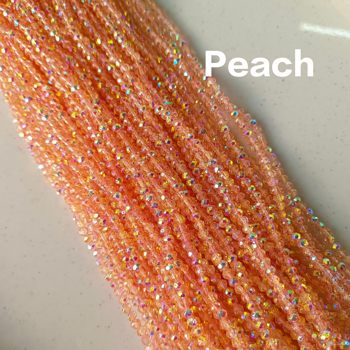 Rainbow Crystal Beads 4mm