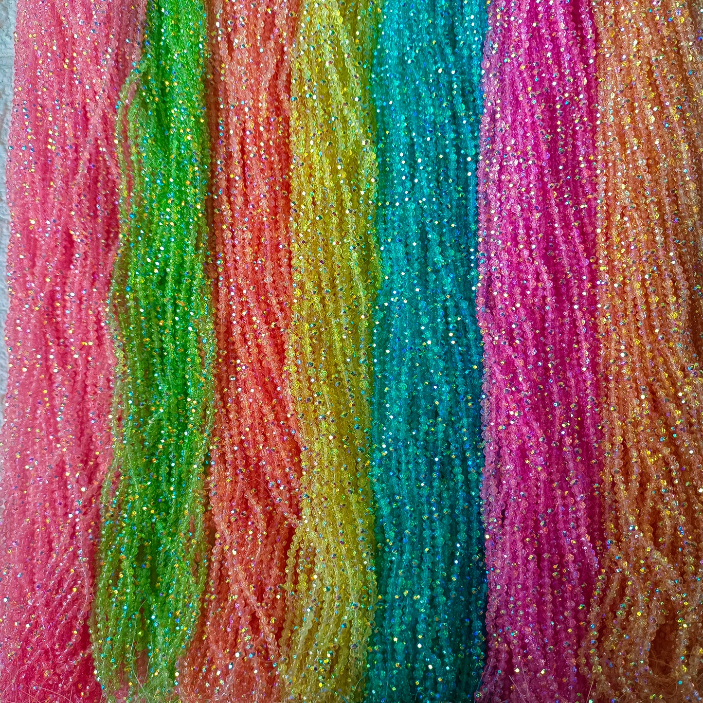 Rainbow Crystal Beads 4mm