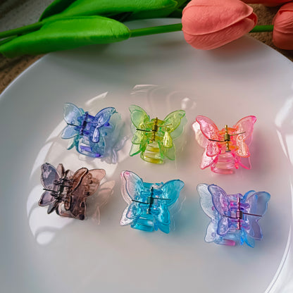Glossy Dual Shade Butterfly Claws