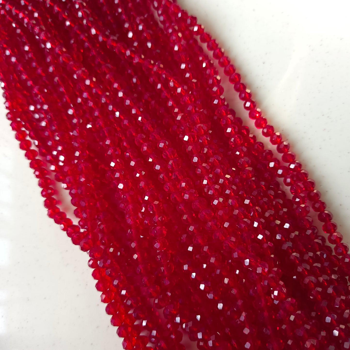 Crystal Beads Maroon 6mm