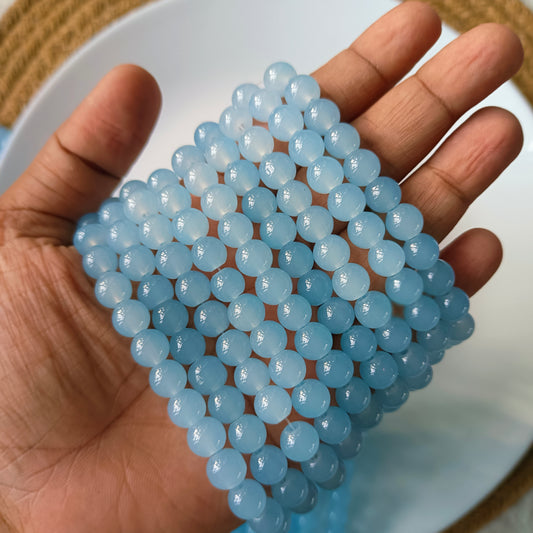 Glass Beads 8mm ( 95 - 100 beads)