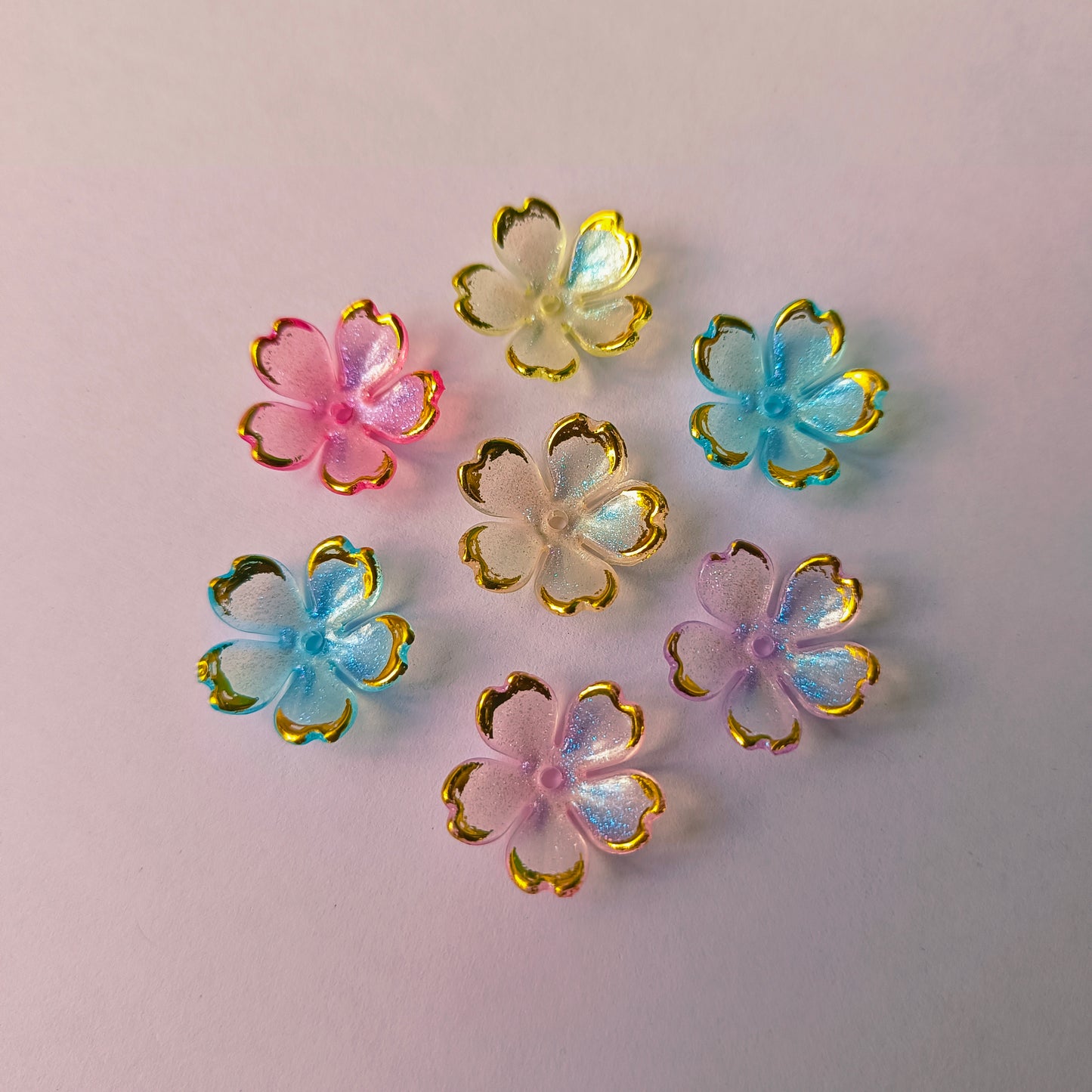 Rainbow Glitter Flowers (15 Grams)