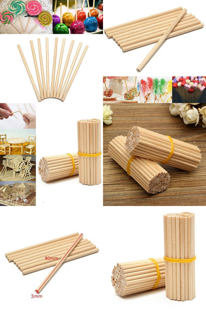 Bamboo Sticks For Bouquet(50 Pieces)