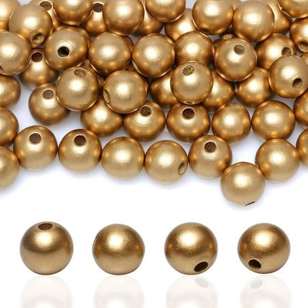 Matte Golden Beads 8mm( 180 Beads apx)