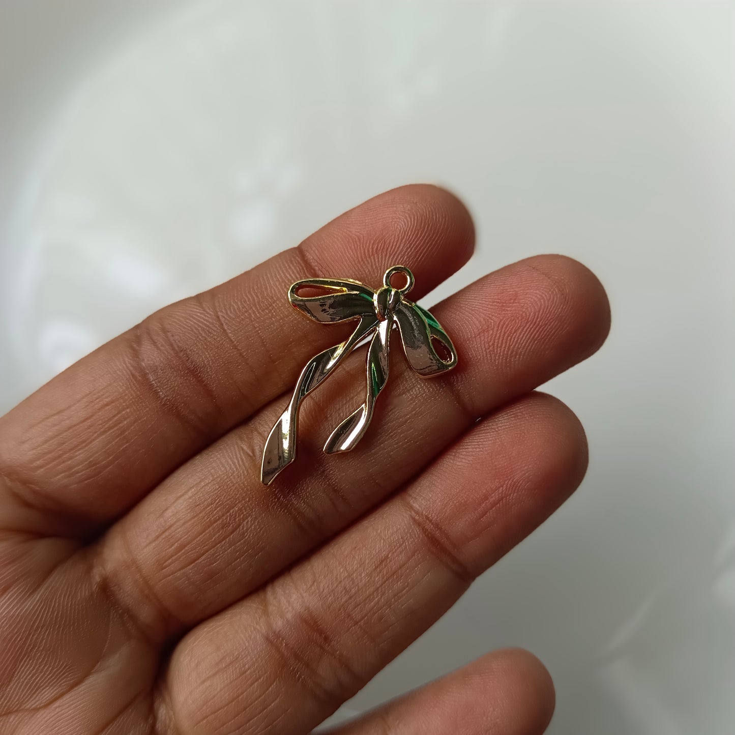 Anti Tarnish Bow Charm