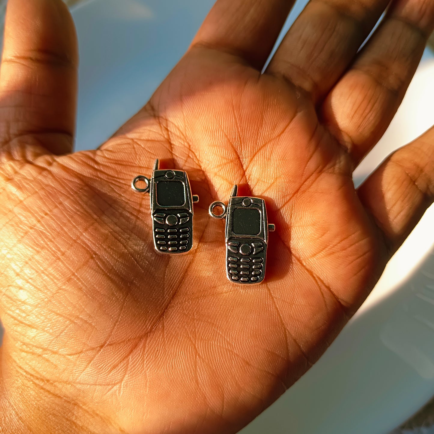 Retro Mobile Phone Charm