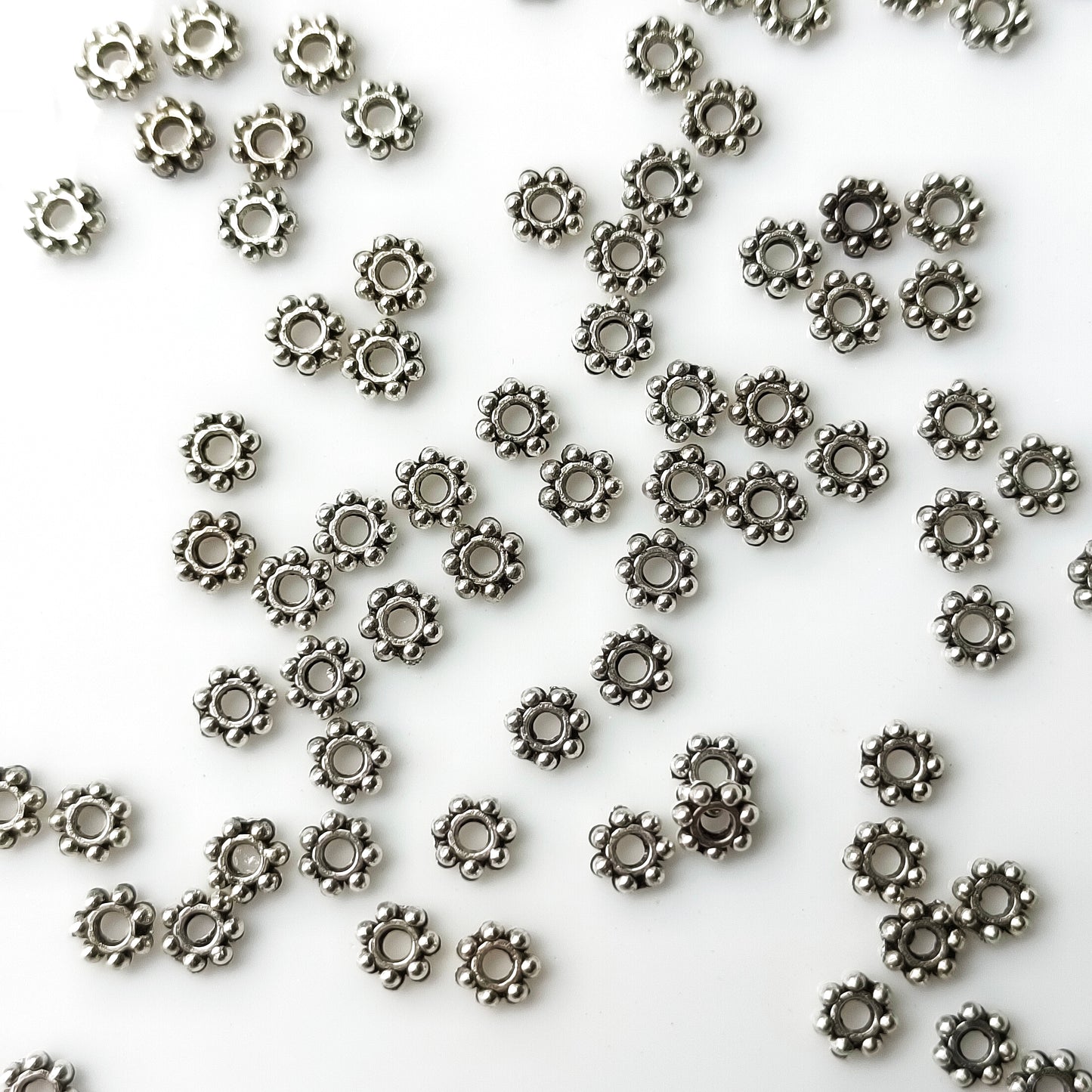 Silver Metal spacer (50 Piece apx)