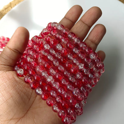 Crackle Beads 8mm 95- 100 beads