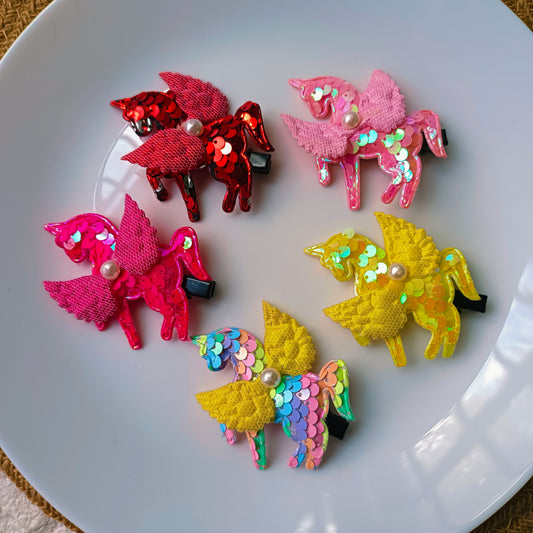 Unicorn Sequin Hairpins