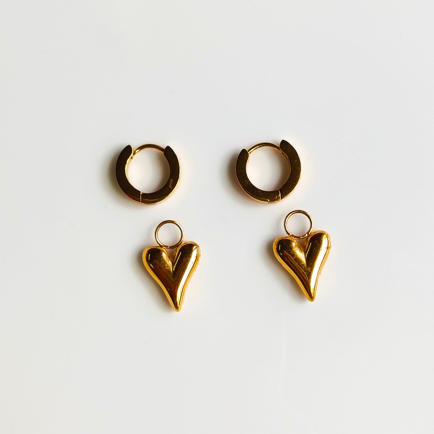 Stainless Steel Earrings (2 in 1)