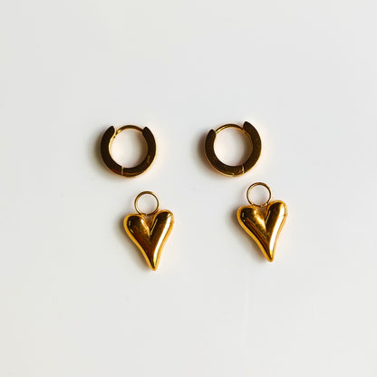Stainless Steel Earrings (2 in 1)