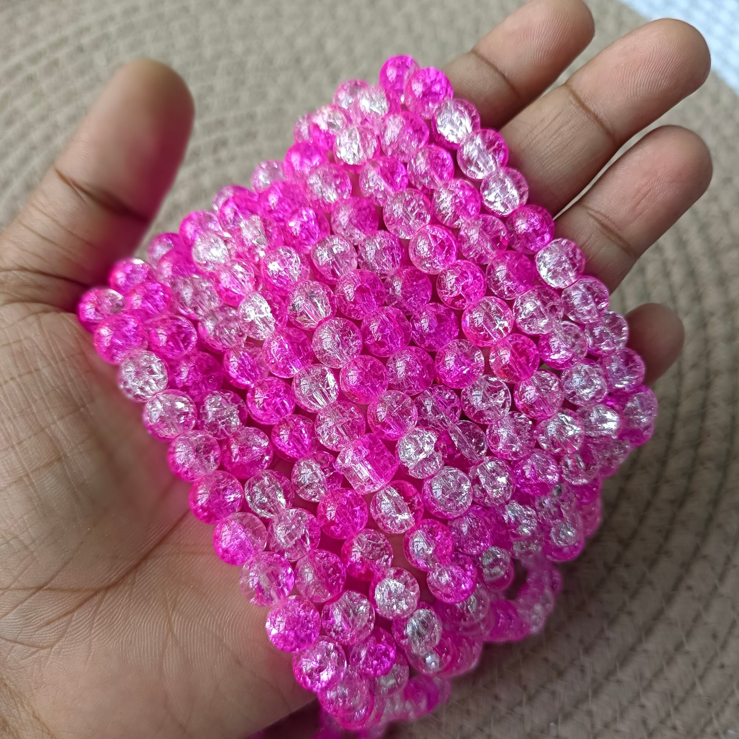 Crackle Beads 8mm(95 -100 beads apx)