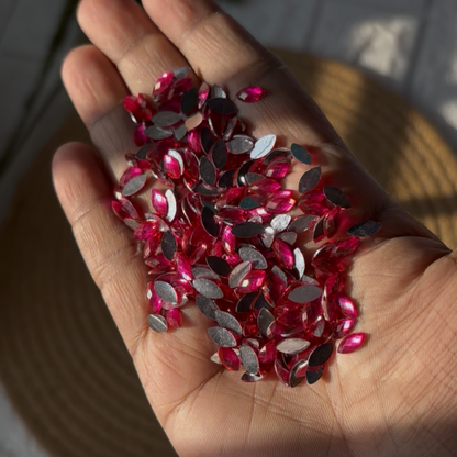 Eye Shaped Crystal Kundan Stones (10 Grams)