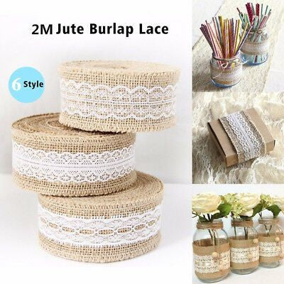 Jute Burlap Lace(1 Roll)