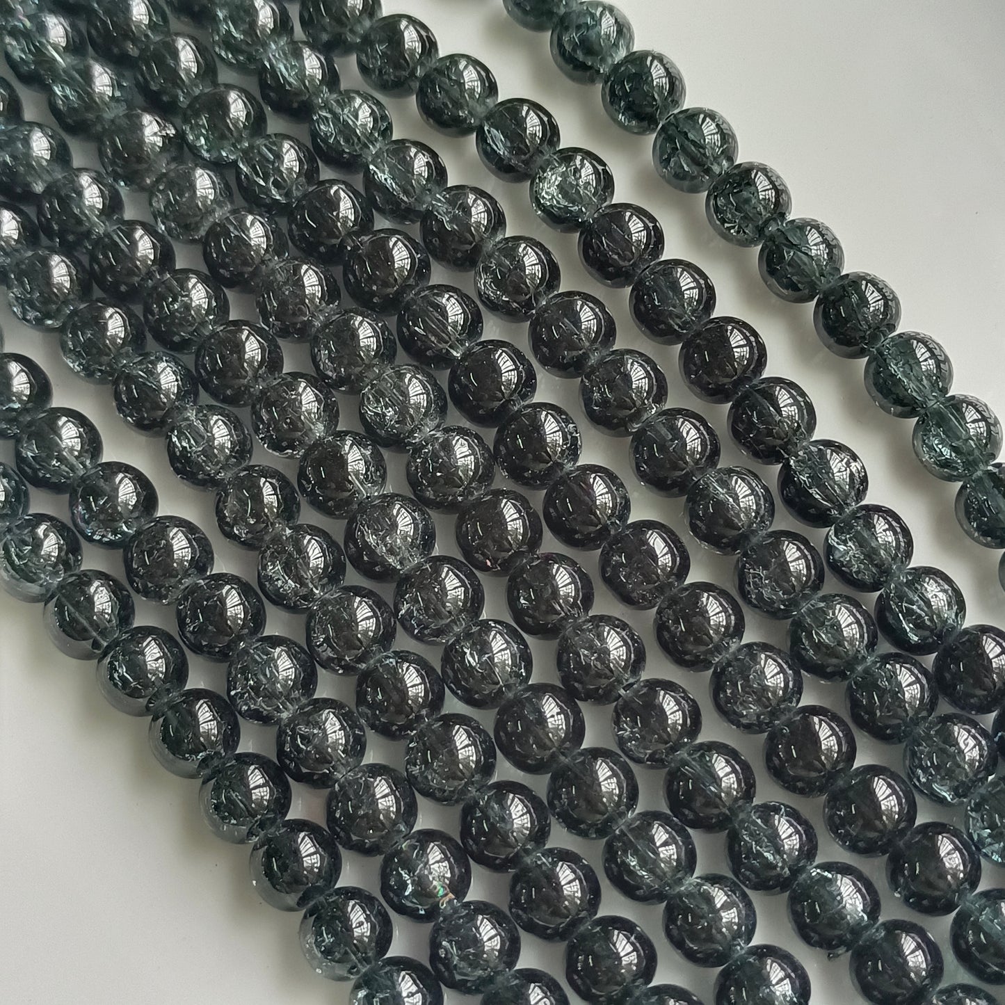 Crackle Beads black