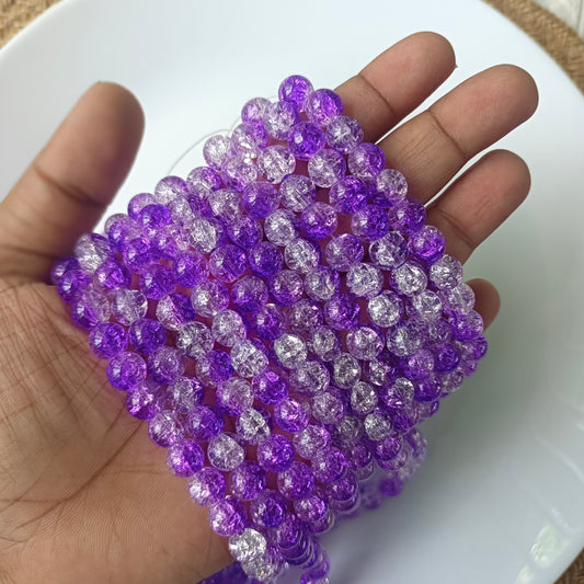 Crackle Beads 8mm(95-100 beads)