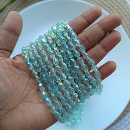 Drop Crystal Beads/Size-6*8(1 String)