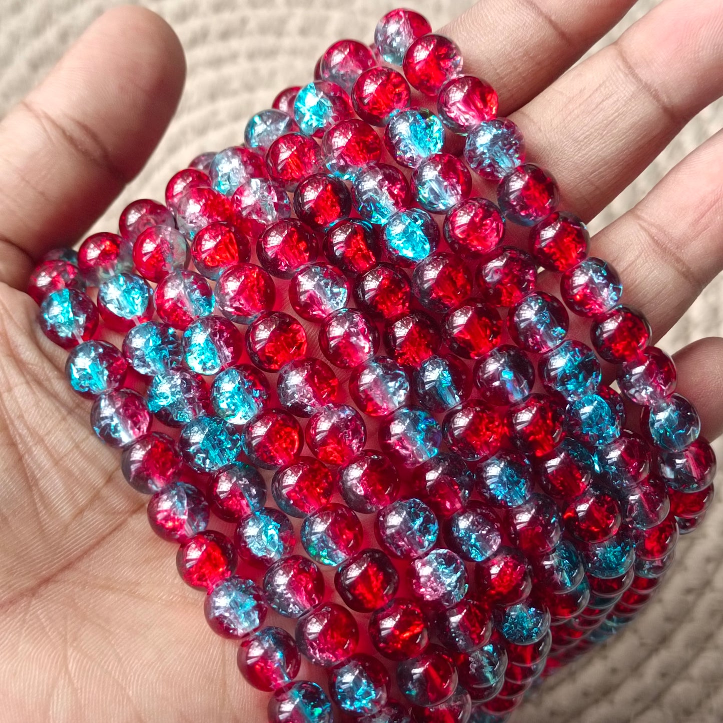 Crackle Beads 8mm(95+ beads)