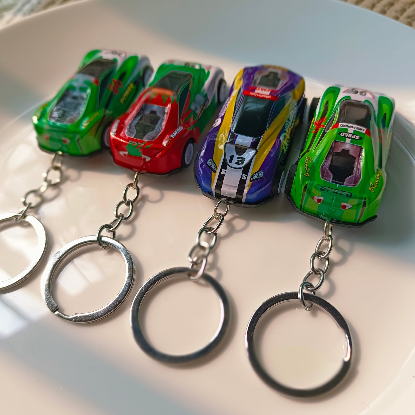 Pull back Car Keychain Metal Body