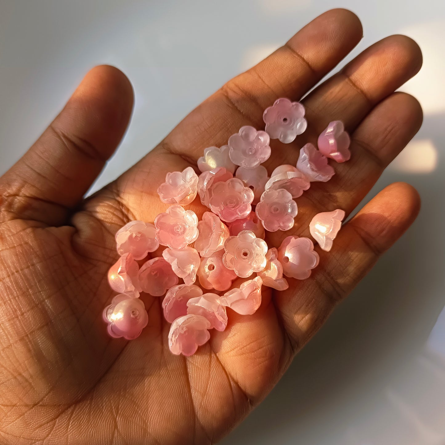 Glass Flowers with leaf