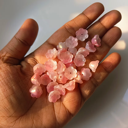 Glass Flowers with leaf