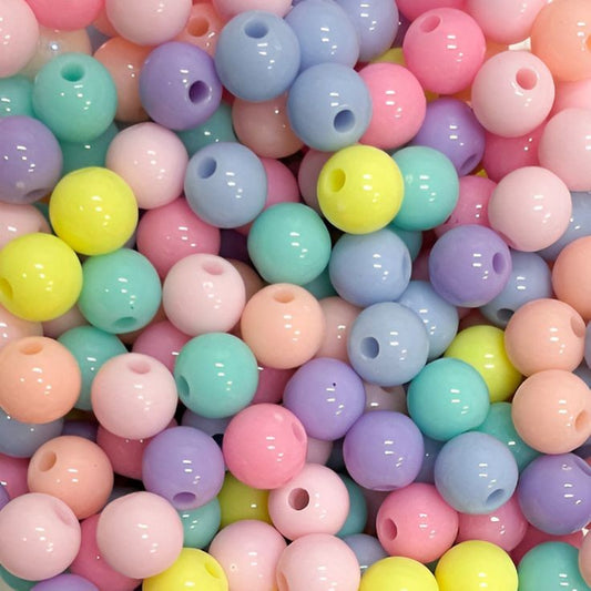 Multi Colour Beads 8mm (20 Grams)