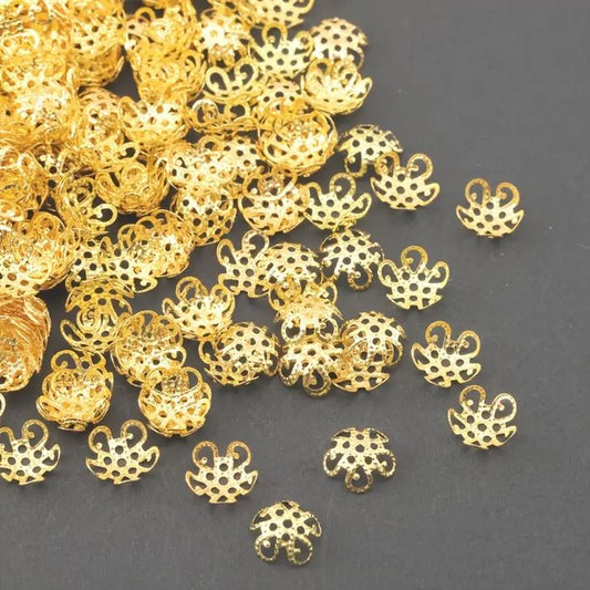 Beads cap flower