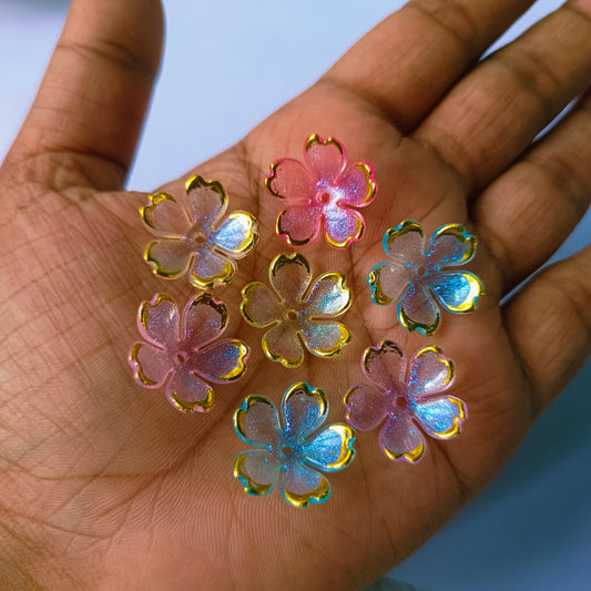Rainbow Glitter Flowers (15 Grams)