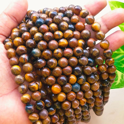 Original Gemstone Tiger Eye Beads(48 Apx)