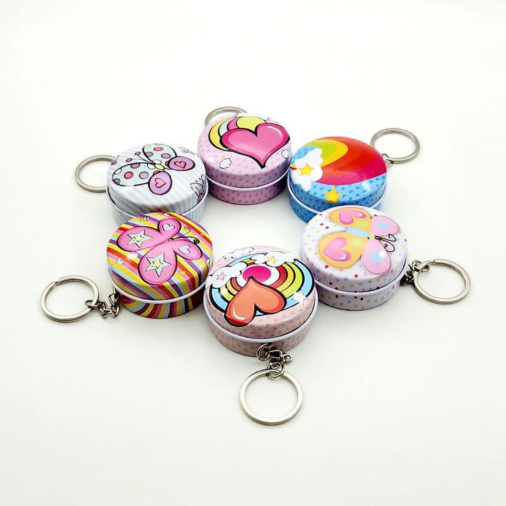 Cute Tin keychain