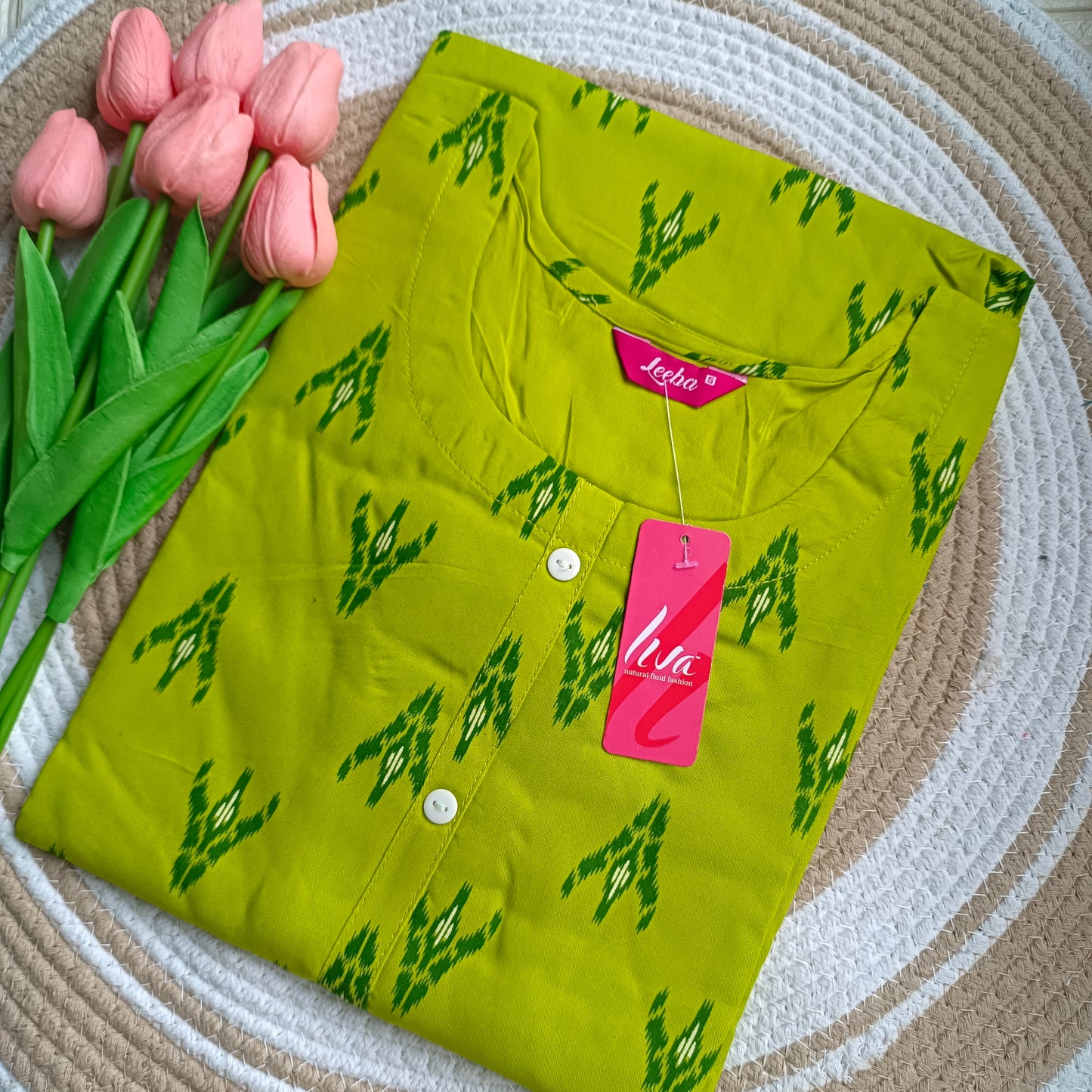 Leeba Side Open Kurti