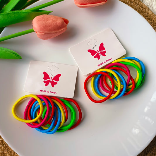 Colourful Rubber Bands(10 Pieces)
