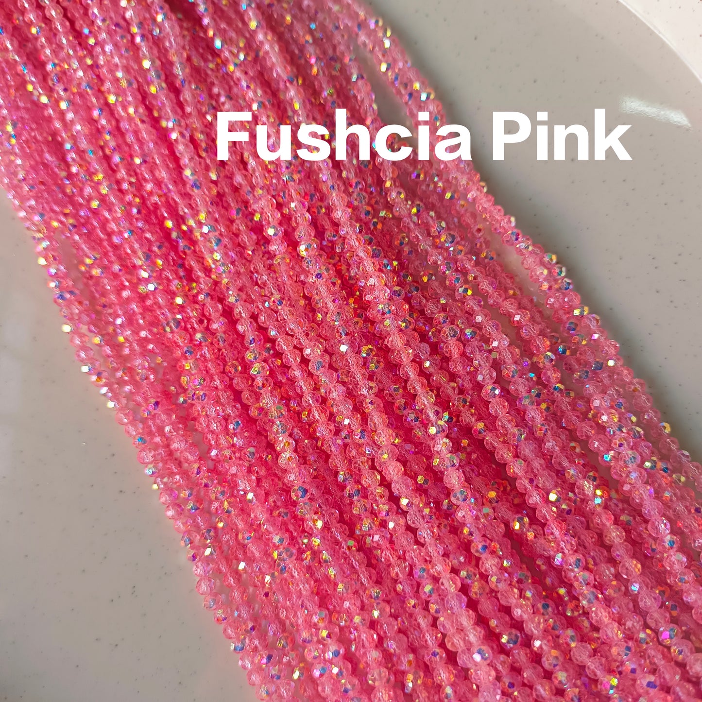 Rainbow Crystal Beads 4mm