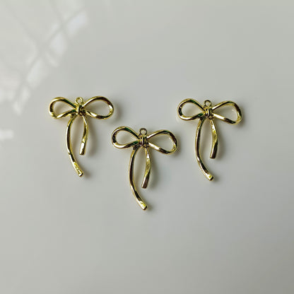 Anti Tarnish Bow Charm