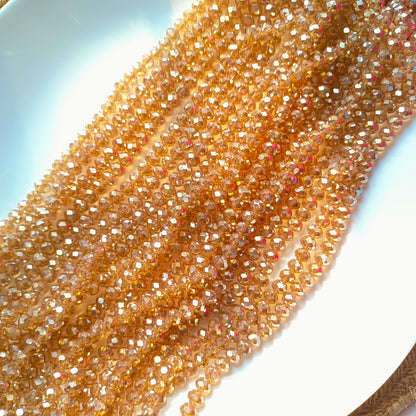 Crystal beads Gold