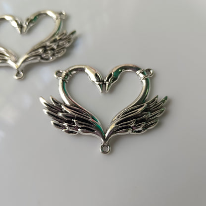 Swan in Love Charms
