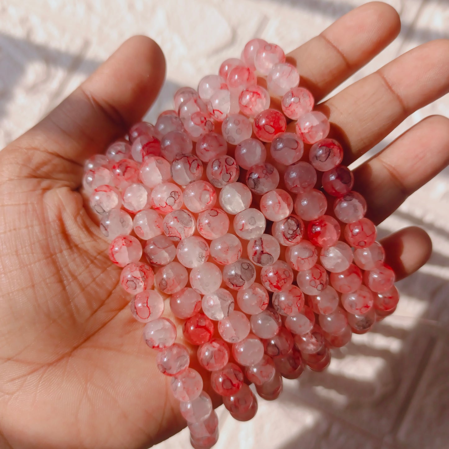 Crackled Marble Beads