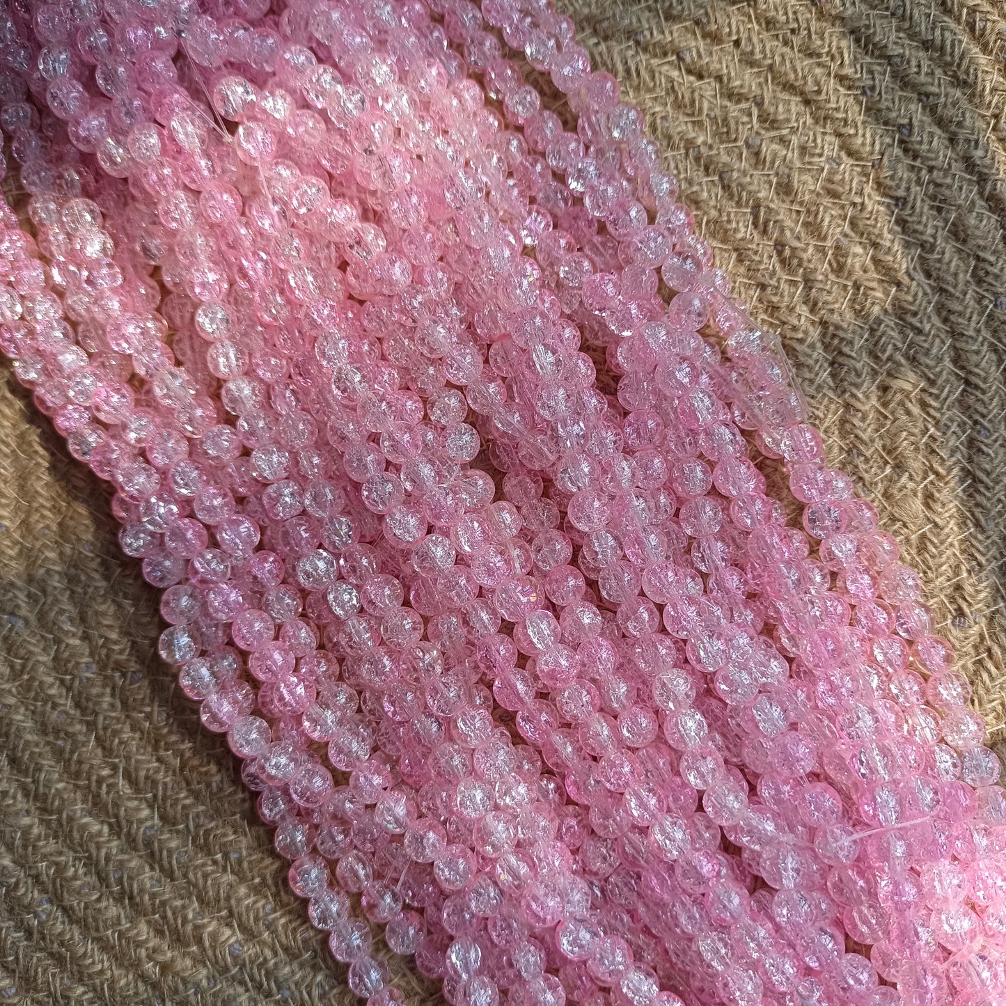 Dual Shades Crackle Beads