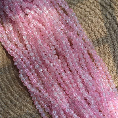 Dual Shades Crackle Beads