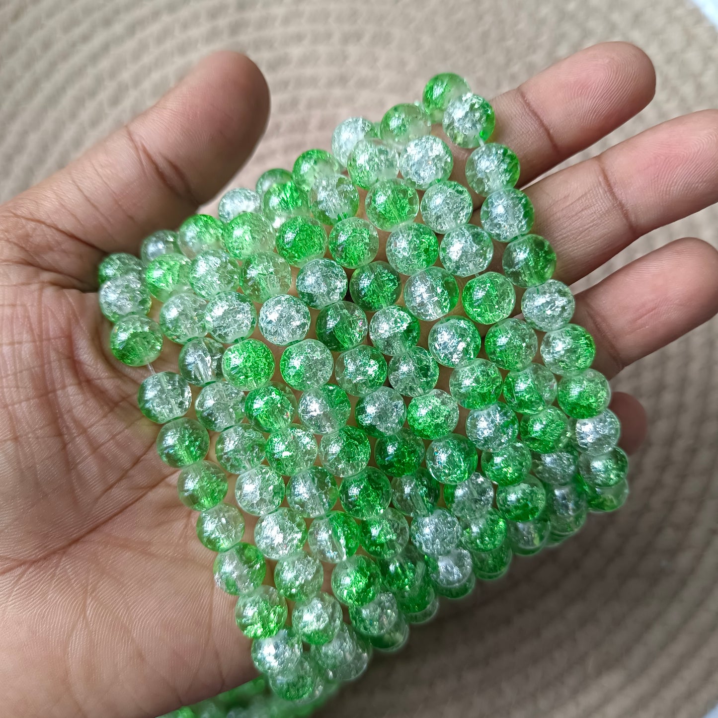 Crackle Beads 8mm(95+ Beads)