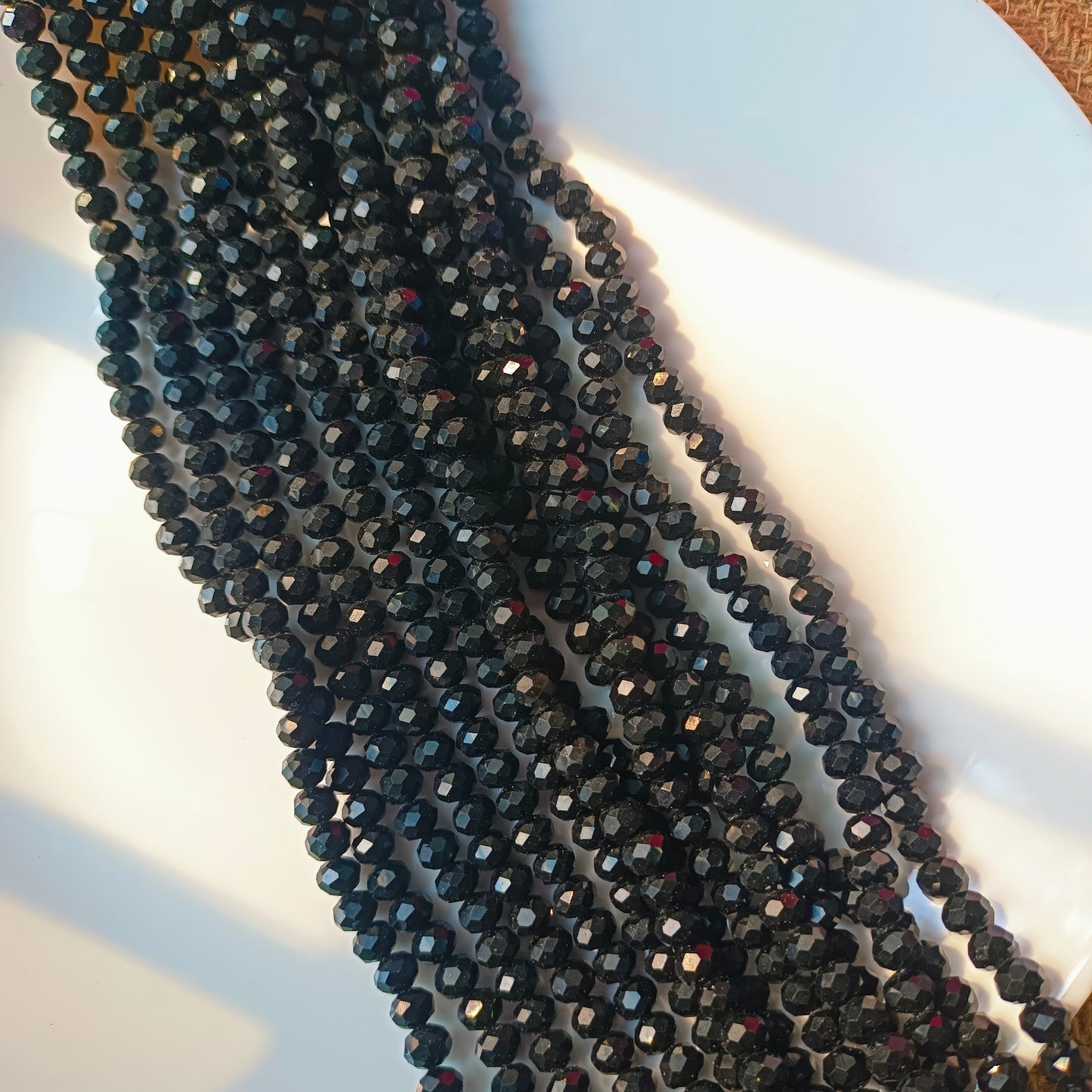 Crystal Beads Black
