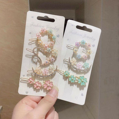 Sweetheart Floral Clips