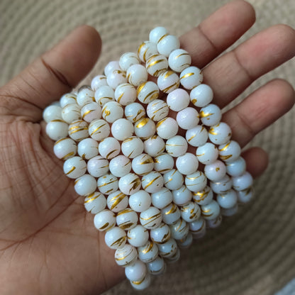 Marble beads 8mm(95+ beads)