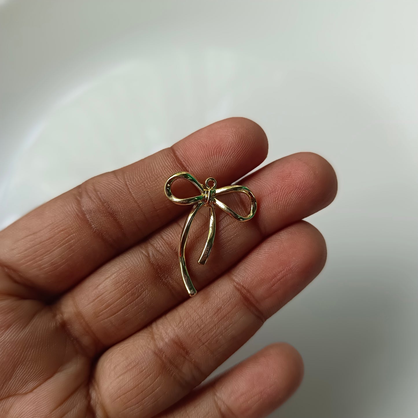 Anti Tarnish Bow Charm