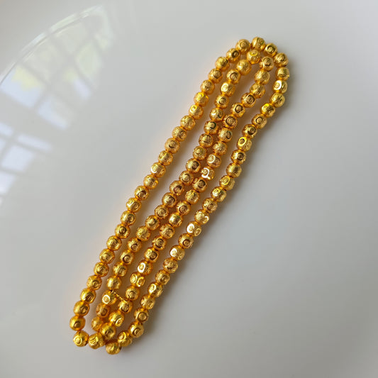 Anti Tarnish Bindi Beads 6mm(50 Beads)