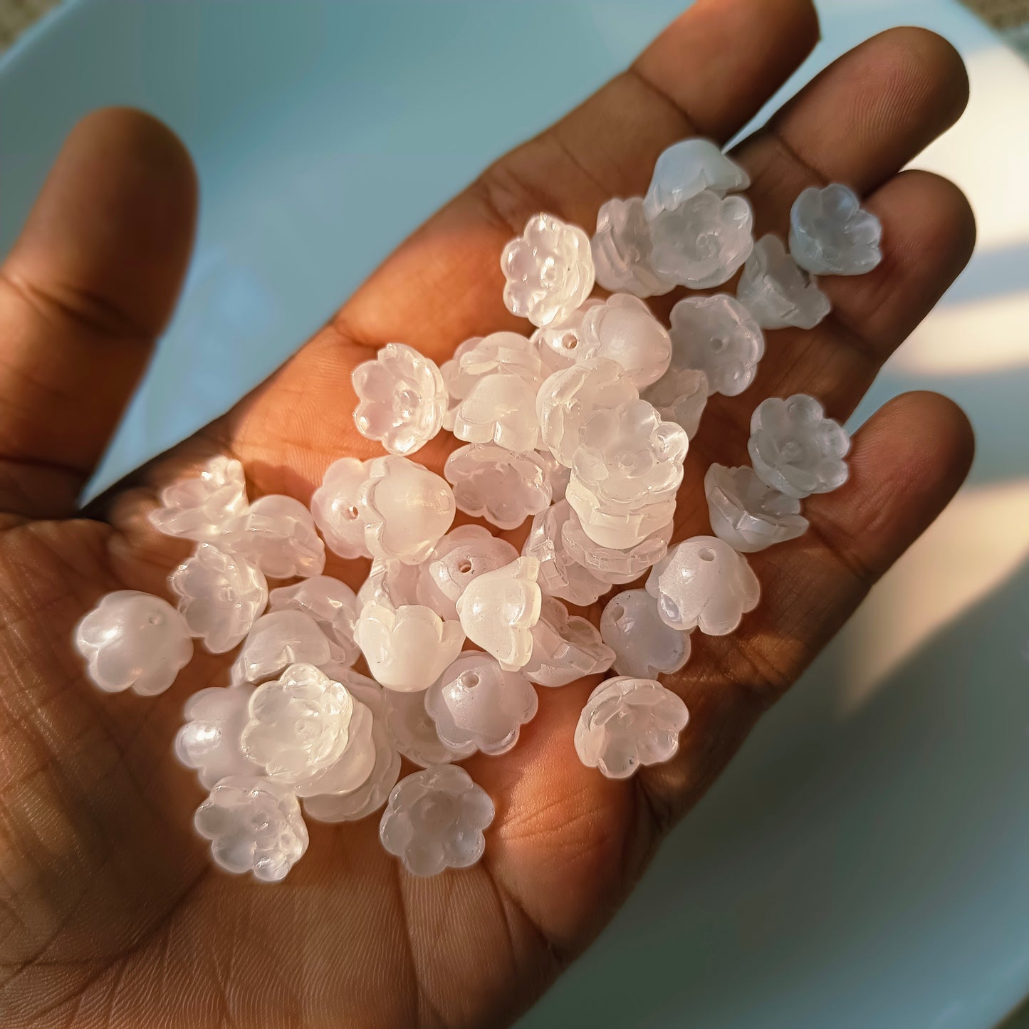 Glass Flowers with leaf