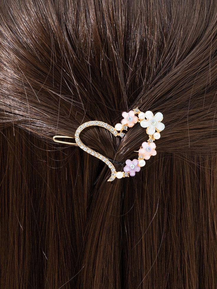Sweetheart Floral Clips