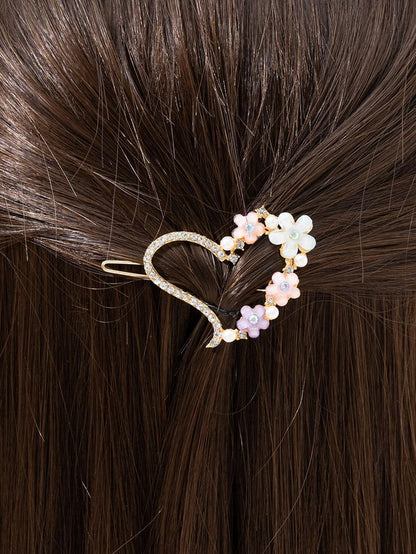 Sweetheart Floral Clips