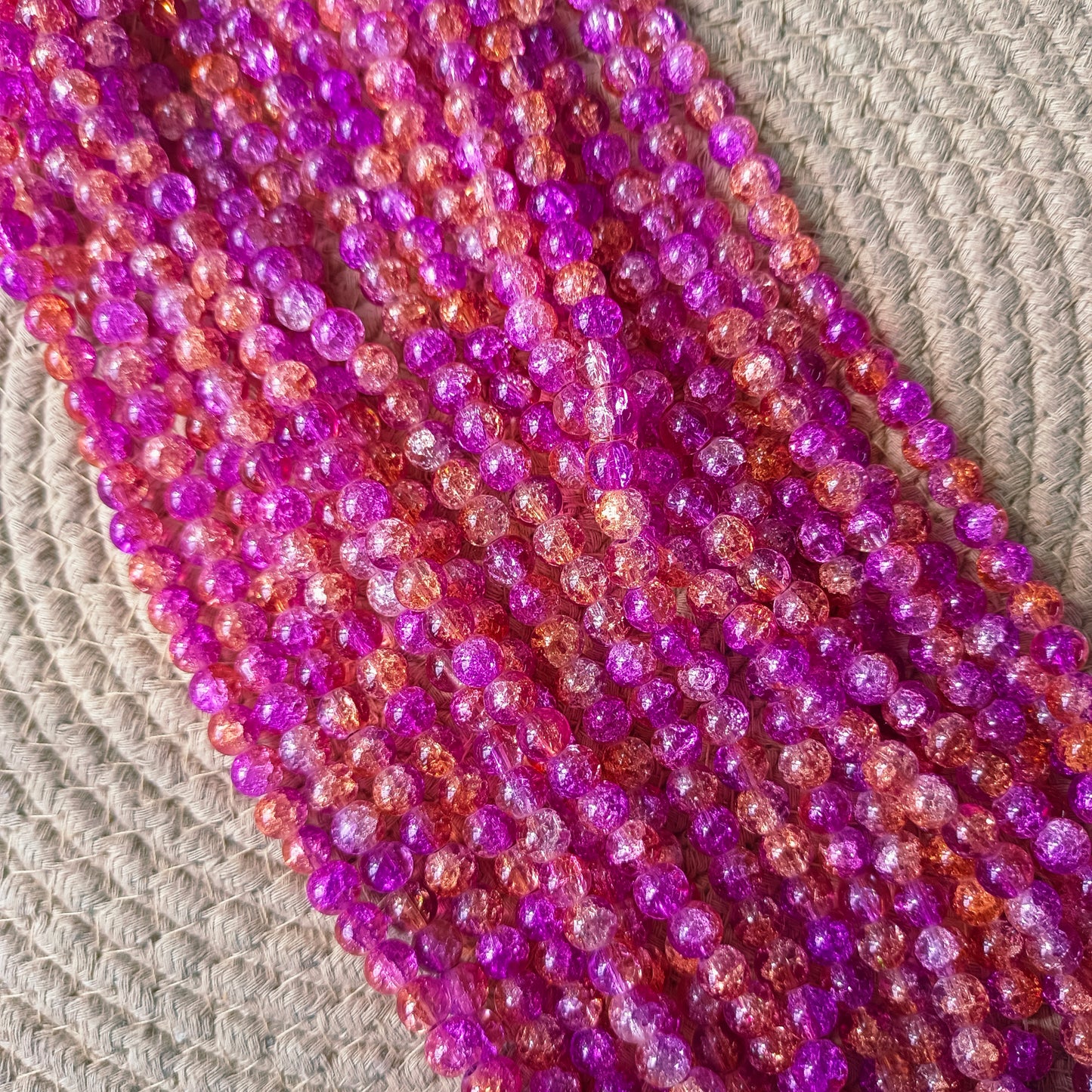 Crackle Beads 8mm 95 - 100 beads